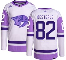 Youth Adidas Nashville Predators Jordan Oesterle Hockey Fights Cancer Jersey - Authentic Youth Adidas Nashville Predators Jordan Oesterle Hockey Fights Cancer Jersey - Authentic