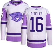 Youth Adidas Nashville Predators Cal O'Reilly Hockey Fights Cancer Jersey - Authentic Youth Adidas Nashville Predators Cal O'Reilly Hockey Fights Cancer Jersey - Authentic