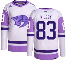 Youth Adidas Nashville Predators Adam Wilsby Hockey Fights Cancer Jersey - Authentic Youth Adidas Nashville Predators Adam Wilsby Hockey Fights Cancer Jersey - Authentic