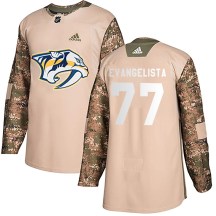 Men's Adidas Nashville Predators Luke Evangelista Camo Veterans Day Practice Jersey - Authentic Men's Adidas Nashville Predators Luke Evangelista Camo Veterans Day Practice Jersey - Authentic