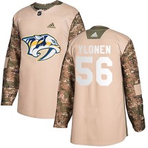 Men's Adidas Nashville Predators Jesse Ylonen Camo Veterans Day Practice Jersey - Authentic Men's Adidas Nashville Predators Jesse Ylonen Camo Veterans Day Practice Jersey - Authentic