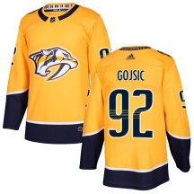 Men's Adidas Nashville Predators Hiroki Gojsic Gold Home Jersey - Authentic Men's Adidas Nashville Predators Hiroki Gojsic Gold Home Jersey - Authentic