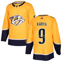 Men's Adidas Nashville Predators Paul Kariya Gold Home Jersey - Authentic Men's Adidas Nashville Predators Paul Kariya Gold Home Jersey - Authentic