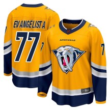 Men's Fanatics Branded Nashville Predators Luke Evangelista Yellow Special Edition 2.0 Jersey - Breakaway Men's Fanatics Branded Nashville Predators Luke Evangelista Yellow Special Edition 2.0 Jersey - Breakaway