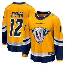 Men's Fanatics Branded Nashville Predators Mike Fisher Yellow Special Edition 2.0 Jersey - Breakaway Men's Fanatics Branded Nashville Predators Mike Fisher Yellow Special Edition 2.0 Jersey - Breakaway