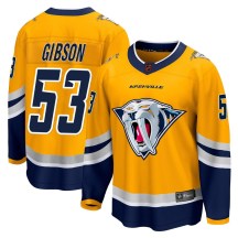 Men's Fanatics Branded Nashville Predators Andrew Gibson Yellow Special Edition 2.0 Jersey - Breakaway Men's Fanatics Branded Nashville Predators Andrew Gibson Yellow Special Edition 2.0 Jersey - Breakaway