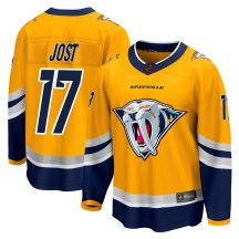 Men's Fanatics Branded Nashville Predators Tyson Jost Yellow Special Edition 2.0 Jersey - Breakaway Men's Fanatics Branded Nashville Predators Tyson Jost Yellow Special Edition 2.0 Jersey - Breakaway