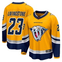 Men's Fanatics Branded Nashville Predators Jake Livingstone Yellow Special Edition 2.0 Jersey - Breakaway Men's Fanatics Branded Nashville Predators Jake Livingstone Yellow Special Edition 2.0 Jersey - Breakaway