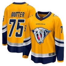 Men's Fanatics Branded Nashville Predators Navrin Mutter Yellow Special Edition 2.0 Jersey - Breakaway Men's Fanatics Branded Nashville Predators Navrin Mutter Yellow Special Edition 2.0 Jersey - Breakaway