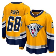 Men's Fanatics Branded Nashville Predators Ondrej Pavel Yellow Special Edition 2.0 Jersey - Breakaway Men's Fanatics Branded Nashville Predators Ondrej Pavel Yellow Special Edition 2.0 Jersey - Breakaway