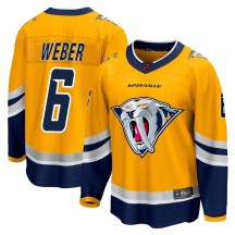 Men's Fanatics Branded Nashville Predators Shea Weber Yellow Special Edition 2.0 Jersey - Breakaway Men's Fanatics Branded Nashville Predators Shea Weber Yellow Special Edition 2.0 Jersey - Breakaway