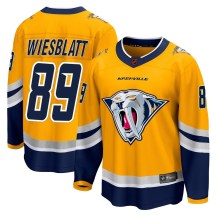 Men's Fanatics Branded Nashville Predators Ozzy Wiesblatt Yellow Special Edition 2.0 Jersey - Breakaway Men's Fanatics Branded Nashville Predators Ozzy Wiesblatt Yellow Special Edition 2.0 Jersey - Breakaway