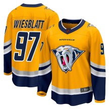 Men's Fanatics Branded Nashville Predators Oasiz Wiesblatt Yellow Special Edition 2.0 Jersey - Breakaway Men's Fanatics Branded Nashville Predators Oasiz Wiesblatt Yellow Special Edition 2.0 Jersey - Breakaway