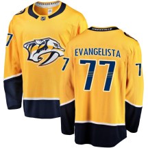 Youth Fanatics Branded Nashville Predators Luke Evangelista Gold Home Jersey - Breakaway Youth Fanatics Branded Nashville Predators Luke Evangelista Gold Home Jersey - Breakaway
