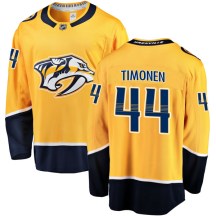 Youth Fanatics Branded Nashville Predators Kimmo Timonen Gold Home Jersey - Breakaway Youth Fanatics Branded Nashville Predators Kimmo Timonen Gold Home Jersey - Breakaway
