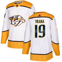 Youth Adidas Nashville Predators Jakub Vrana White Away Jersey - Authentic Youth Adidas Nashville Predators Jakub Vrana White Away Jersey - Authentic