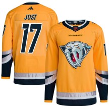 Youth Adidas Nashville Predators Tyson Jost Yellow Reverse Retro 2.0 Jersey - Authentic Youth Adidas Nashville Predators Tyson Jost Yellow Reverse Retro 2.0 Jersey - Authentic