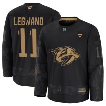 Men's Fanatics Nashville Predators David Legwand Black 2024 Military Appreciation Practice Jersey - Premium Men's Fanatics Nashville Predators David Legwand Black 2024 Military Appreciation Practice Jersey - Premium