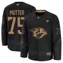 Men's Fanatics Nashville Predators Navrin Mutter Black 2024 Military Appreciation Practice Jersey - Premium Men's Fanatics Nashville Predators Navrin Mutter Black 2024 Military Appreciation Practice Jersey - Premium