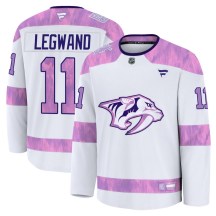 Youth Fanatics Nashville Predators David Legwand White 2024 Hockey Fights Cancer Practice Jersey - Premium Youth Fanatics Nashville Predators David Legwand White 2024 Hockey Fights Cancer Practice Jersey - Premium