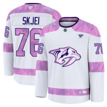 Youth Fanatics Nashville Predators Brady Skjei White 2024 Hockey Fights Cancer Practice Jersey - Premium Youth Fanatics Nashville Predators Brady Skjei White 2024 Hockey Fights Cancer Practice Jersey - Premium