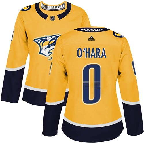 Women's Adidas Nashville Predators Cole O'Hara Gold Home Jersey - Authentic Women's Adidas Nashville Predators Cole O'Hara Gold Home Jersey - Authentic