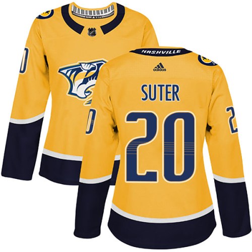 Women's Adidas Nashville Predators Ryan Suter Gold Home Jersey - Authentic Women's Adidas Nashville Predators Ryan Suter Gold Home Jersey - Authentic