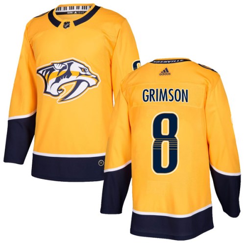 Youth Adidas Nashville Predators Stu Grimson Gold Home Jersey - Authentic Youth Adidas Nashville Predators Stu Grimson Gold Home Jersey - Authentic