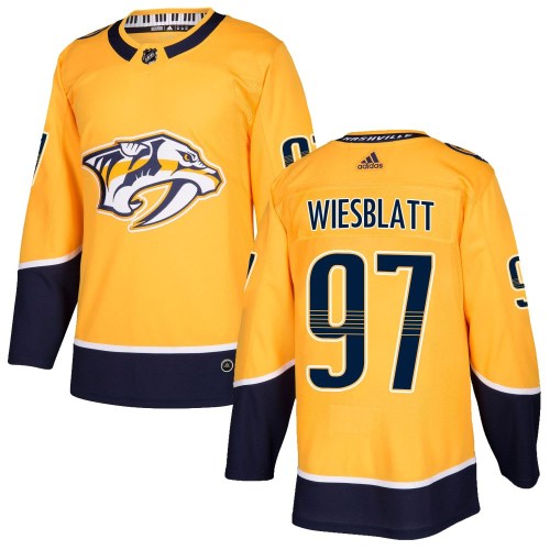 Youth Adidas Nashville Predators Oasiz Wiesblatt Gold Home Jersey - Authentic Youth Adidas Nashville Predators Oasiz Wiesblatt Gold Home Jersey - Authentic