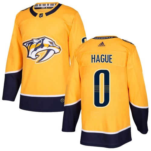 Men's Adidas Nashville Predators Nicolas Hague Gold Home Jersey - Authentic Men's Adidas Nashville Predators Nicolas Hague Gold Home Jersey - Authentic