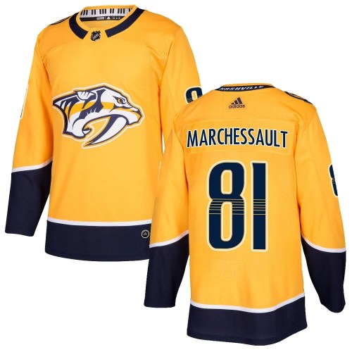 Men's Adidas Nashville Predators Jonathan Marchessault Gold Home Jersey - Authentic Men's Adidas Nashville Predators Jonathan Marchessault Gold Home Jersey - Authentic