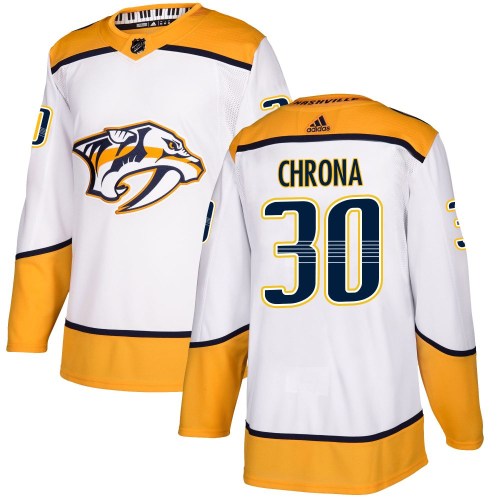 Youth Adidas Nashville Predators Magnus Chrona White Away Jersey - Authentic Youth Adidas Nashville Predators Magnus Chrona White Away Jersey - Authentic