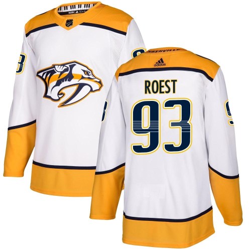 Youth Adidas Nashville Predators Austin Roest White Away Jersey - Authentic Youth Adidas Nashville Predators Austin Roest White Away Jersey - Authentic