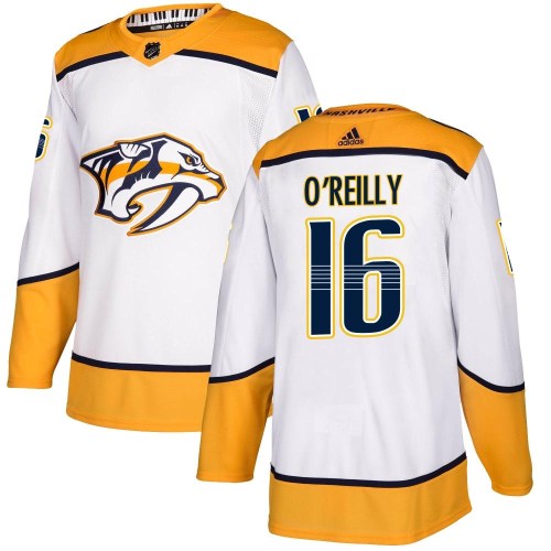 Men's Adidas Nashville Predators Cal O'Reilly White Away Jersey - Authentic