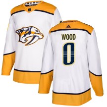 Men's Adidas Nashville Predators Matthew Wood White Away Jersey - Authentic