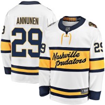 Men's Fanatics Branded Nashville Predators Justus Annunen White 2020 Winter Classic Player Jersey - Breakaway