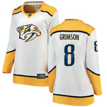 Women's Fanatics Branded Nashville Predators Stu Grimson White Away Jersey - Breakaway