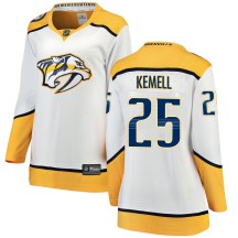 Women's Fanatics Branded Nashville Predators Joakim Kemell White Away Jersey - Breakaway