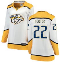 Women's Fanatics Branded Nashville Predators Jordin Tootoo White Away Jersey - Breakaway