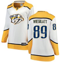 Women's Fanatics Branded Nashville Predators Ozzy Wiesblatt White Away Jersey - Breakaway