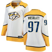 Women's Fanatics Branded Nashville Predators Oasiz Wiesblatt White Away Jersey - Breakaway