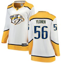 Women's Fanatics Branded Nashville Predators Jesse Ylonen White Away Jersey - Breakaway