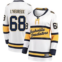 Women's Fanatics Branded Nashville Predators Zachary L'Heureux White 2020 Winter Classic Player Jersey - Breakaway