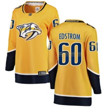 Women's Fanatics Branded Nashville Predators David Edstrom Yellow Home Jersey - Breakaway