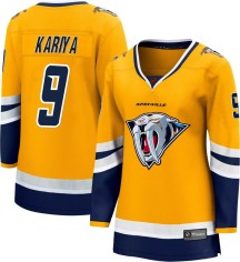 Women's Fanatics Branded Nashville Predators Paul Kariya Yellow Special Edition 2.0 Jersey - Breakaway