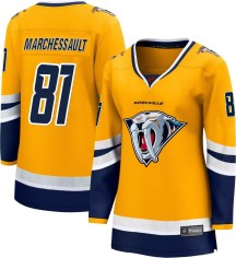 Women's Fanatics Branded Nashville Predators Jonathan Marchessault Yellow Special Edition 2.0 Jersey - Breakaway