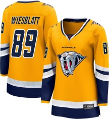 Women's Fanatics Branded Nashville Predators Ozzy Wiesblatt Yellow Special Edition 2.0 Jersey - Breakaway