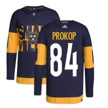 Men's Adidas Nashville Predators Luke Prokop Navy 2022 Stadium Series Primegreen Jersey - Authentic