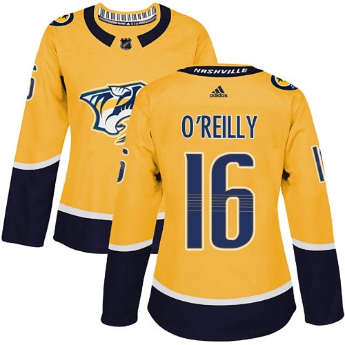 Women's Adidas Nashville Predators Cal O'Reilly Gold Home Jersey - Authentic