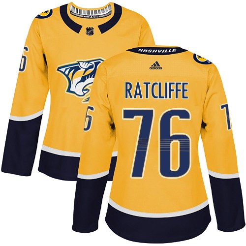 Women's Adidas Nashville Predators Isaac Ratcliffe Gold Home Jersey - Authentic